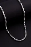 Yuvarlak Kral Model Çelik Erkek Kolye Zincir 4.5mm