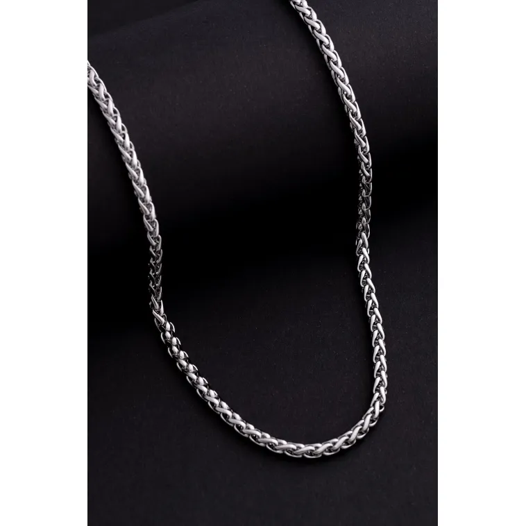 Yuvarlak Kral Model Çelik Erkek Kolye Zincir 4.5mm Yuvarlak Kral Model Çelik Erkek Kolye Zincir 4.5mm