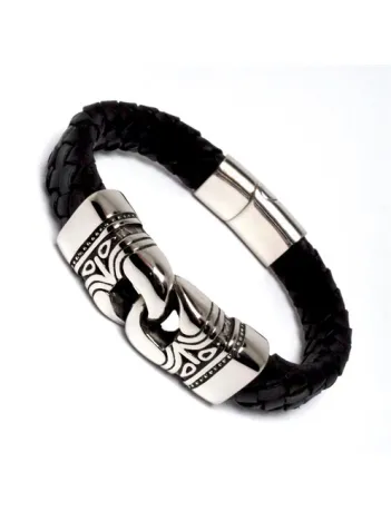 Ottoman Gotik Model Deri Çelik Erkek Bileklik DBLSYHHALKA Ottoman Gotik Model Deri Çelik Erkek Bileklik DBLSYHHALKA