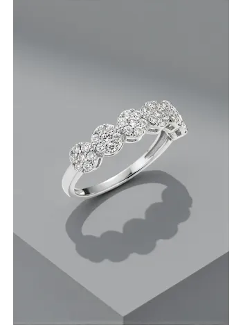 Kadın Gümüş Yüzük - Ahsen Gümüş Su Yolu Kadın Yüzük