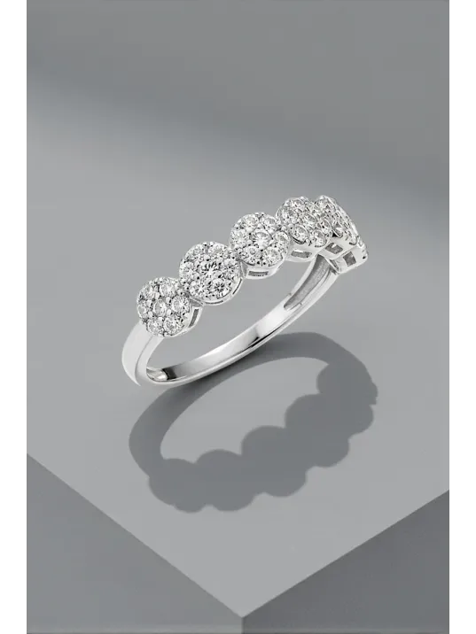 Kadın Gümüş Yüzük - Ahsen Gümüş Su Yolu Kadın Yüzük