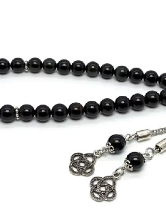 Obsidyen Doğaltaş Tespih Obsidyen Doğaltaş Tespih