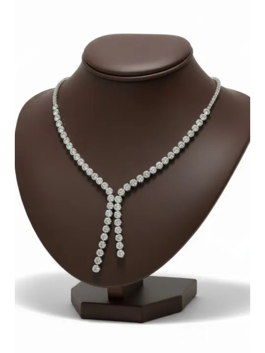 Almira Gümüş Su Yolu Kolye