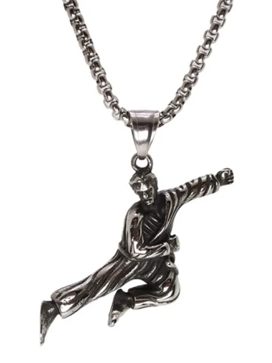 Ottoman Kareteci Çelik Kolye Zincir