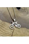 OttoMan Bisiklet Model Çelik Erkek Kolye Zincir CKLGMSBSKLT