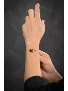 Rose Yaşam Çiçeği Model 2 Kadın Gümüş Bileklik GBLYSMCCGM2-ROS