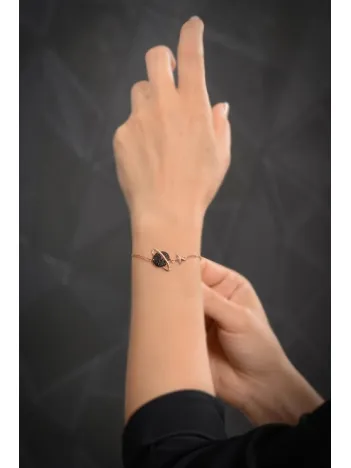 Rose Yaşam Çiçeği Model 2 Kadın Gümüş Bileklik GBLYSMCCGM2-ROS