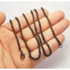 İnce Siyah Polo Model Erkek Çelik Kolye İnce Siyah Polo Model Erkek Çelik Kolye