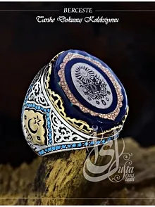 İslam Usta Tasarımı Berceste Gümüş Erkek Yüzük