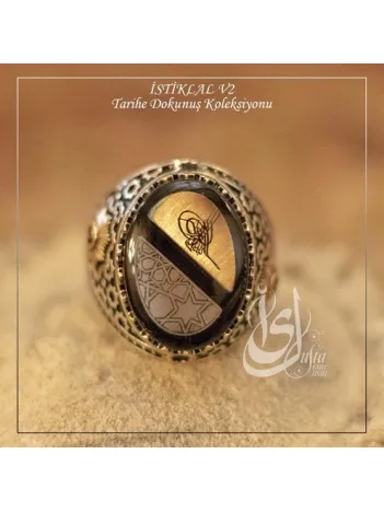 İslam Usta Tasarımı İstiklal Model 2 Gümüş Erkek Yüzük