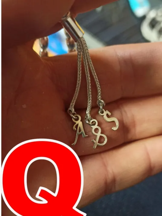 Tespih Püskülü İçin Gümüş Harf ve Şekil