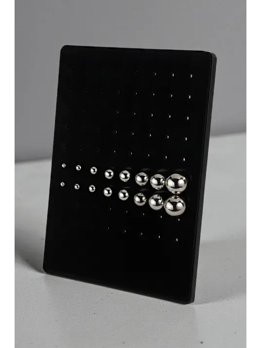 Kadın Gümüş Küpe - 2 mm 925 Ayar Gümüş Top Küpe