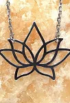 Lotus Çiçeği Bayan Gümüş Kolye