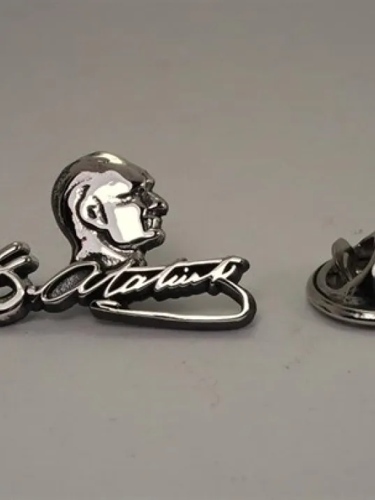 Gümüş Rozet Atatürk İmzalı Küçük Model