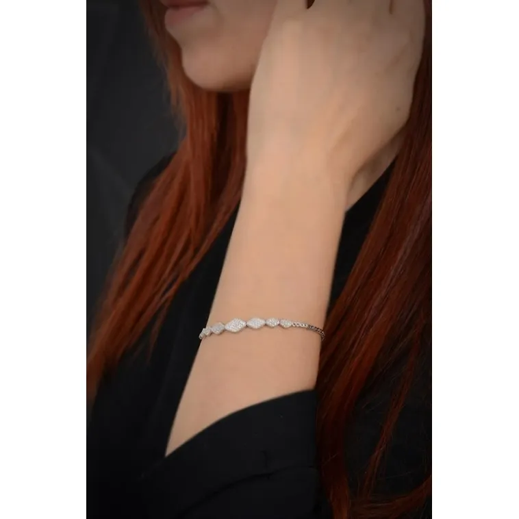 Kleopatra Su Yolu Gümüş Bayan Set - Kolye, Bileklik, Küpe, Yüzük