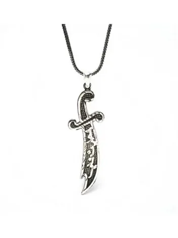 Yeni Model Zülfikar Erkek Gümüş Kolye Zincir Büyük Boy