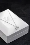 Kadın Gümüş Kolye - Swarovski Taşlı Zirconia Balık Motifli Kadın Kolye