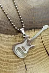 Gitar Erkek Çelik Kolye Zincir CKLGMSGITAR