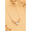 Kadın Gümüş Kolye - Zirkon Taşlı Geyik Kafası Motifli Rose Altın Kaplama Gümüş Kolye Kadın Gümüş Kolye - Zirkon Taşlı Geyik Kafası Motifli Rose Altın Kaplama Gümüş Kolye