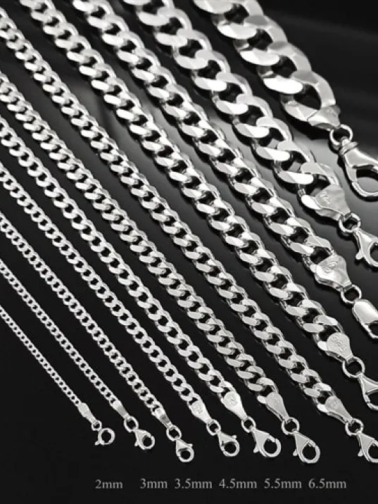 Gümüş Gurmet Zinciri Erkek Bayan Gümüş Kolye Zincir