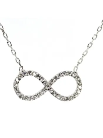 Sonsuzluk Bayan Gümüş Kolye Zincir