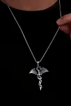 Erkek Gümüş Kolye - Game Of Thrones Ejderha Figürlü Gümüş Erkek Kolye