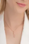 Baget Taşlı Yaprak Model Kadın Rose Gümüş Kolye Gklyprkmdl5-ros Baget Taşlı Yaprak Model Kadın Rose Gümüş Kolye Gklyprkmdl5-ros