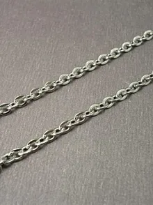 OttoMan Çelik Erkek Kolye Zincir İnce Forse Model