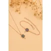 Kadın Gümüş Set - Rose Mistik Topaz Yonca Model Kolye Bileklik Gümüş Set Kadın Gümüş Set - Rose Mistik Topaz Yonca Model Kolye Bileklik Gümüş Set