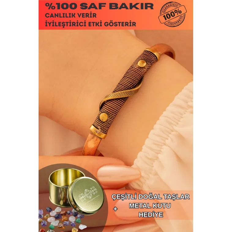 Kadın Bakır Bileklik - Beyza Model Kadın Bakır Kelepçe Bileklik Bilezik Kadın Bakır Bileklik - Beyza Model Kadın Bakır Kelepçe Bileklik Bilezik