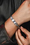 Erkek Gümüş Bileklik - İsim Yazılan 3.5 mm Çift Yuvarlak Kral Zincir Erkek Bileklik