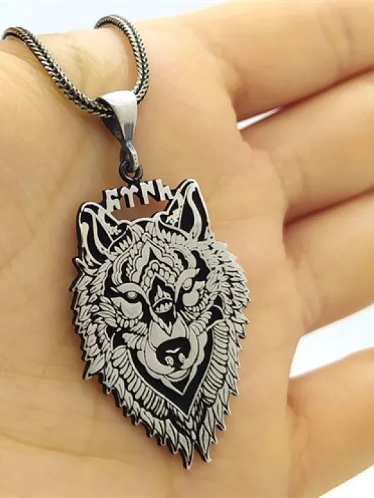 Bozkurt Göktürkçe Türk Yazılı Erkek Gümüş Kolye Zincir Bozkurt Göktürkçe Türk Yazılı Erkek Gümüş Kolye Zincir