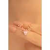 Kadın Gümüş Kolye - Zultanit Taşlı Geyik Kafası Motifli Rose Altın Kaplama Gümüş Kolye Kadın Gümüş Kolye - Zultanit Taşlı Geyik Kafası Motifli Rose Altın Kaplama Gümüş Kolye
