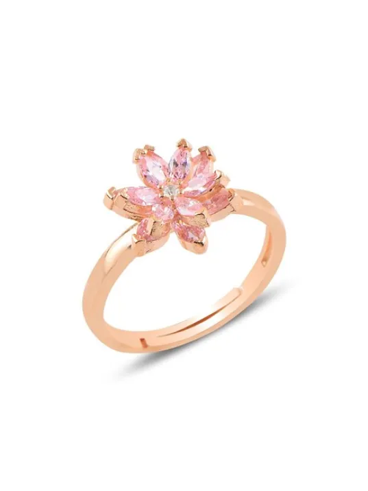 Pembe Zirkon Taşlı Çiçek Motifli Model 2 Rose Gümüş Kadın Yüzük GYZCCKMDLM2-ROS Pembe Zirkon Taşlı Çiçek Motifli Model 2 Rose Gümüş Kadın Yüzük GYZCCKMDLM2-ROS