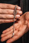 Erkek Gümüş Bileklik - Küp Zincirli Gemici Düğümü Model 2 Gümüş Bileklik