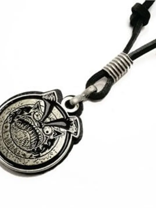 Kötü Kedi Şerafettin Erkek Deri Kolye