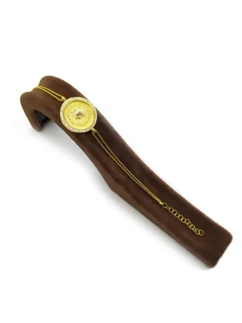 Zirkon Taşlı Çeyrekli Bayan Gümüş Bileklik