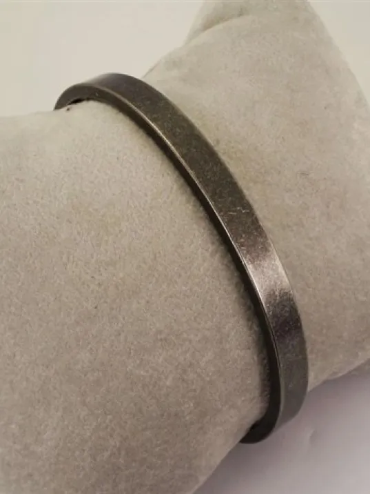 OttoMan Otantik Eskitilmiş Kelepçe Erkek Çelik Bileklik