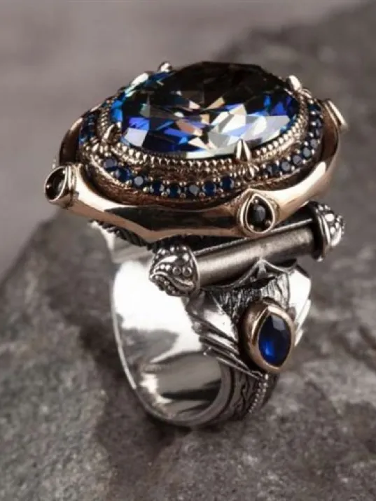 İslam Usta Tasarımı Afra Gümüş Erkek Yüzük