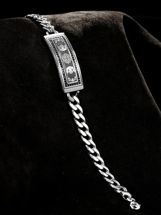 Erkek Gümüş Bileklik - Çift Selçuklu Kartalı İşlemeli Gurmet Model 925 Ayar Erkek Bileklik Erkek Gümüş Bileklik - Çift Selçuklu Kartalı İşlemeli Gurmet Model 925 Ayar Erkek Bileklik