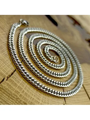 Çelik Gurmet Erkek Kolye Zincir Sık Örüm İnce Kalınlıkta CKLGMSGRMT1