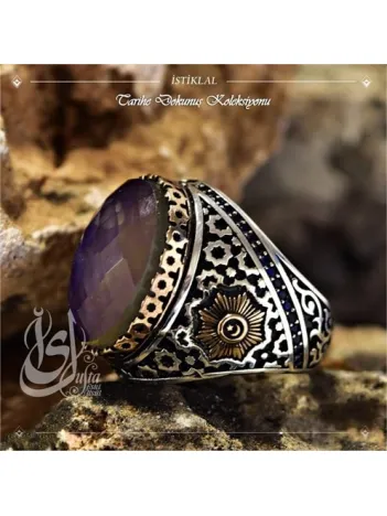 İslam Usta Tasarımı İstiklal Gümüş Erkek Yüzük