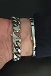 Ottoman Mat Gurmet Paslanmaz Çelik Erkek Bileklik 15mm Kalın Model