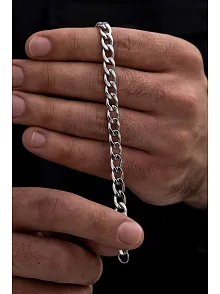Gurmet Erkek Çelik Bileklik 7 Mm Kalın Model