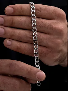 Gurmet Erkek Çelik Bileklik 7 Mm Kalın Model