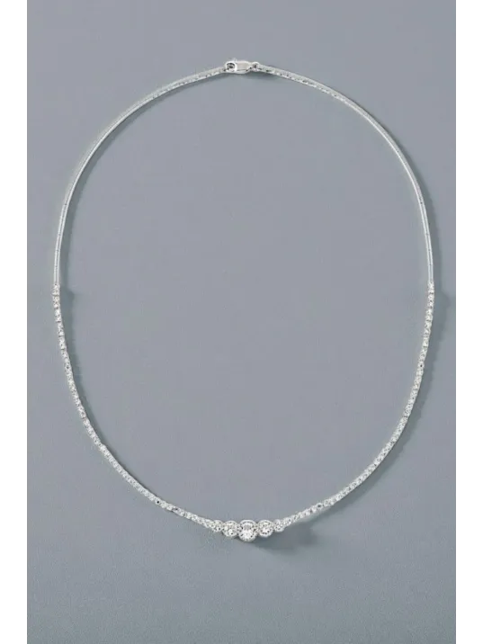 Parla Model Zirkon Taşlı Gümüş Su Yolu Kadın Kolye Parla Model Zirkon Taşlı Gümüş Su Yolu Kadın Kolye