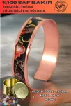Kadın Bakır Bileklik - Ester Model Özel Baskı Metal Kutu Ve Doğal Taşlar Kadın Bakır Bileklik - Ester Model Özel Baskı Metal Kutu Ve Doğal Taşlar