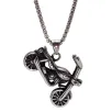 OttoMan Chopper Motorcu Motosiklet Çelik Erkek Kolye Zincir