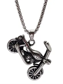 OttoMan Chopper Motorcu Motosiklet Çelik Erkek Kolye Zincir