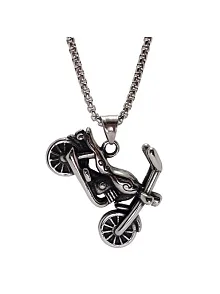 OttoMan Chopper Motorcu Motosiklet Çelik Erkek Kolye Zincir